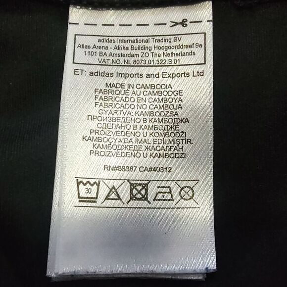 Adidas Black on Black Geometric Print Leggings Running Yoga Active US XS - Picture 8 of 8